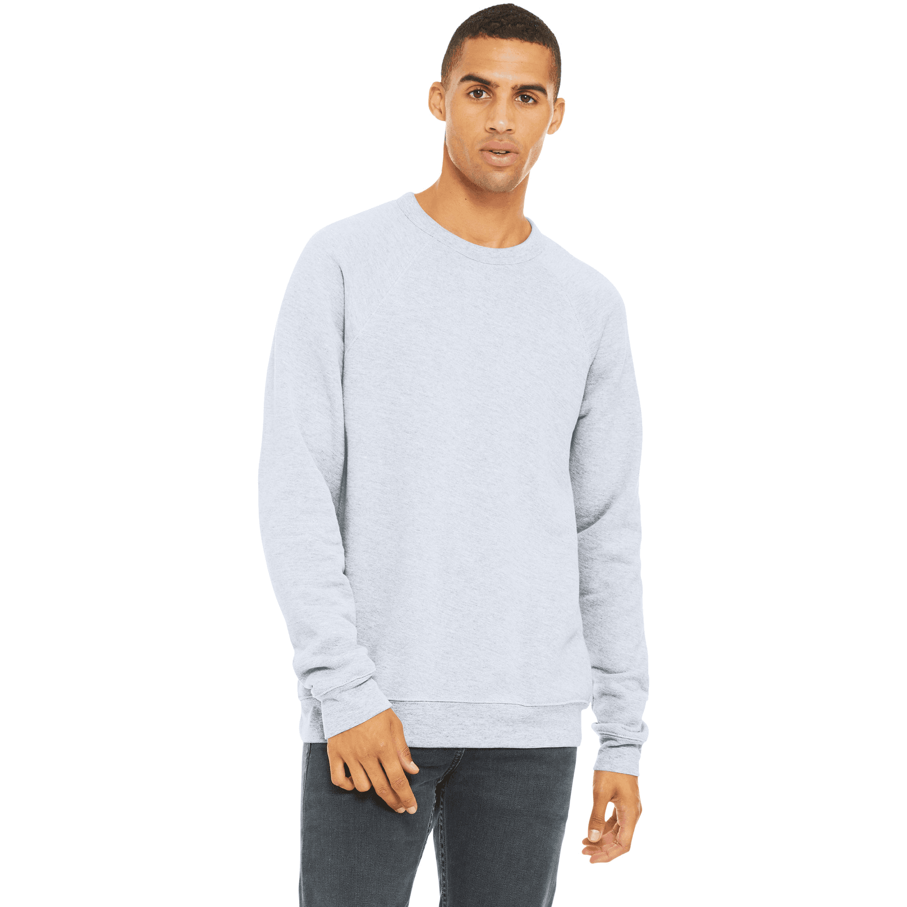 BELLA+CANVAS  Unisex Sponge Fleece Raglan Sweatshirt.