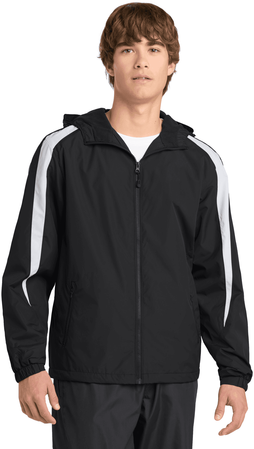 Fleece-Lined Colorblock Jacket.