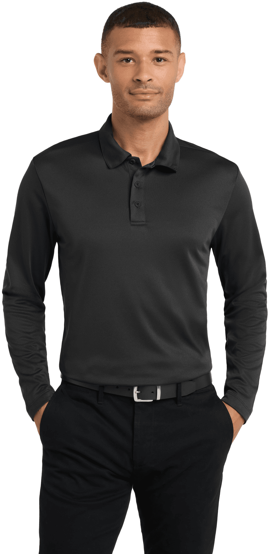 Silk Touch Performance Long Sleeve Polo.