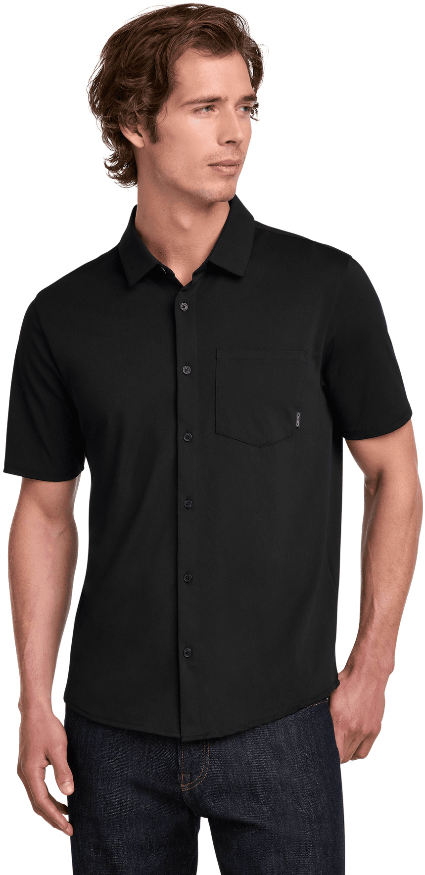 Extend Short Sleeve Button-Up