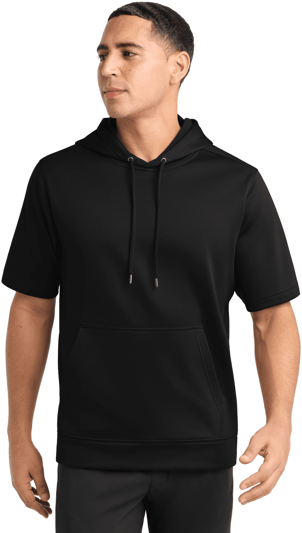 Sport-Wick  Fleece Short Sleeve Hooded Pullover.