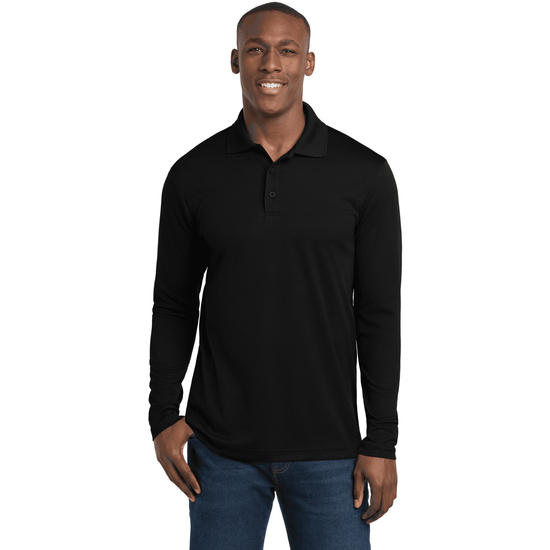 PosiCharge  RacerMesh  Long Sleeve Polo.