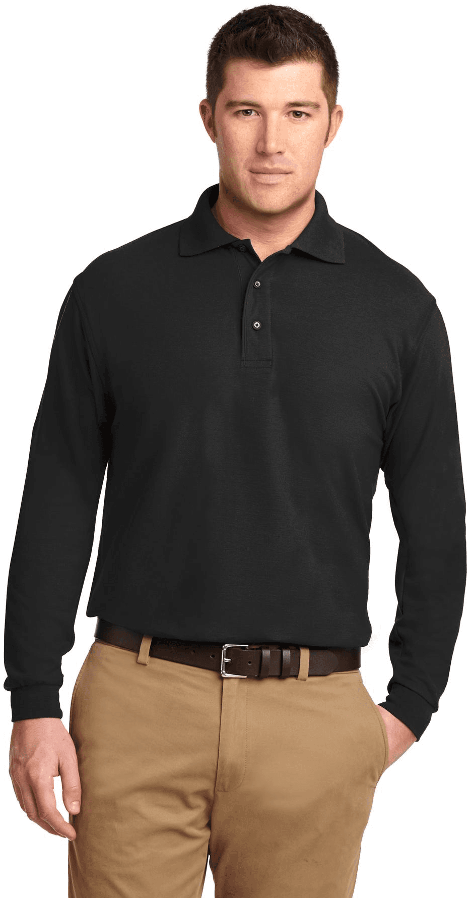 Tall Silk Touch Long Sleeve Polo.