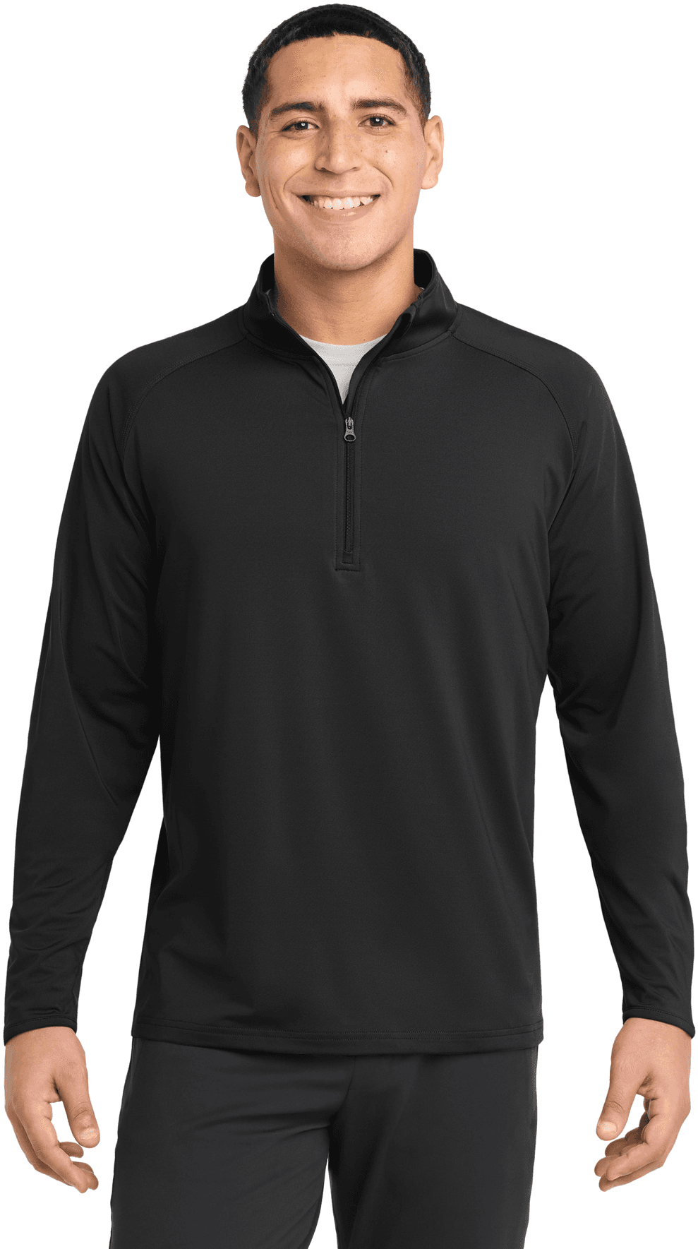 Tall Sport-Wick Stretch 1/4-Zip Pullover.