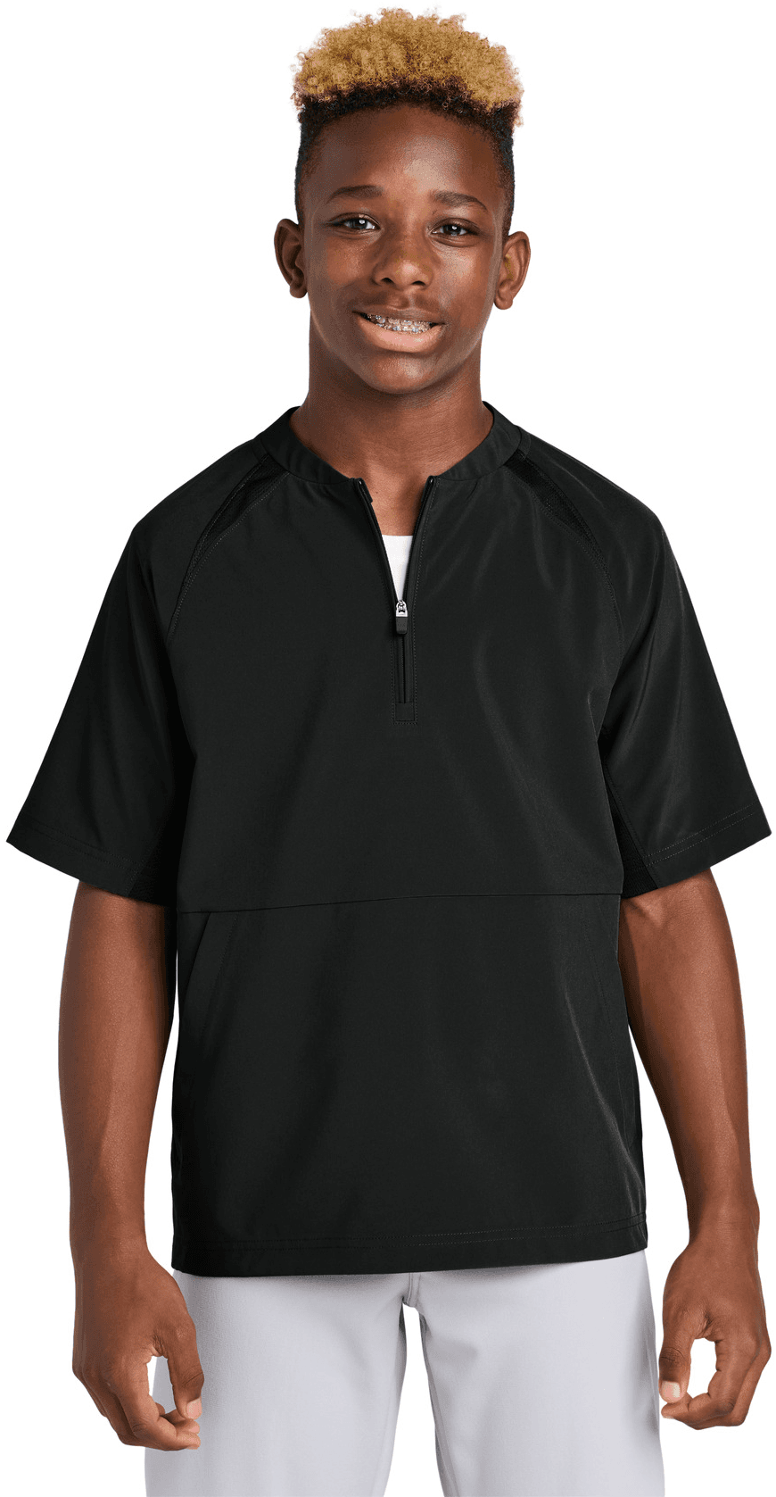 Youth Repeat 1/2-Zip Short Sleeve Jacket