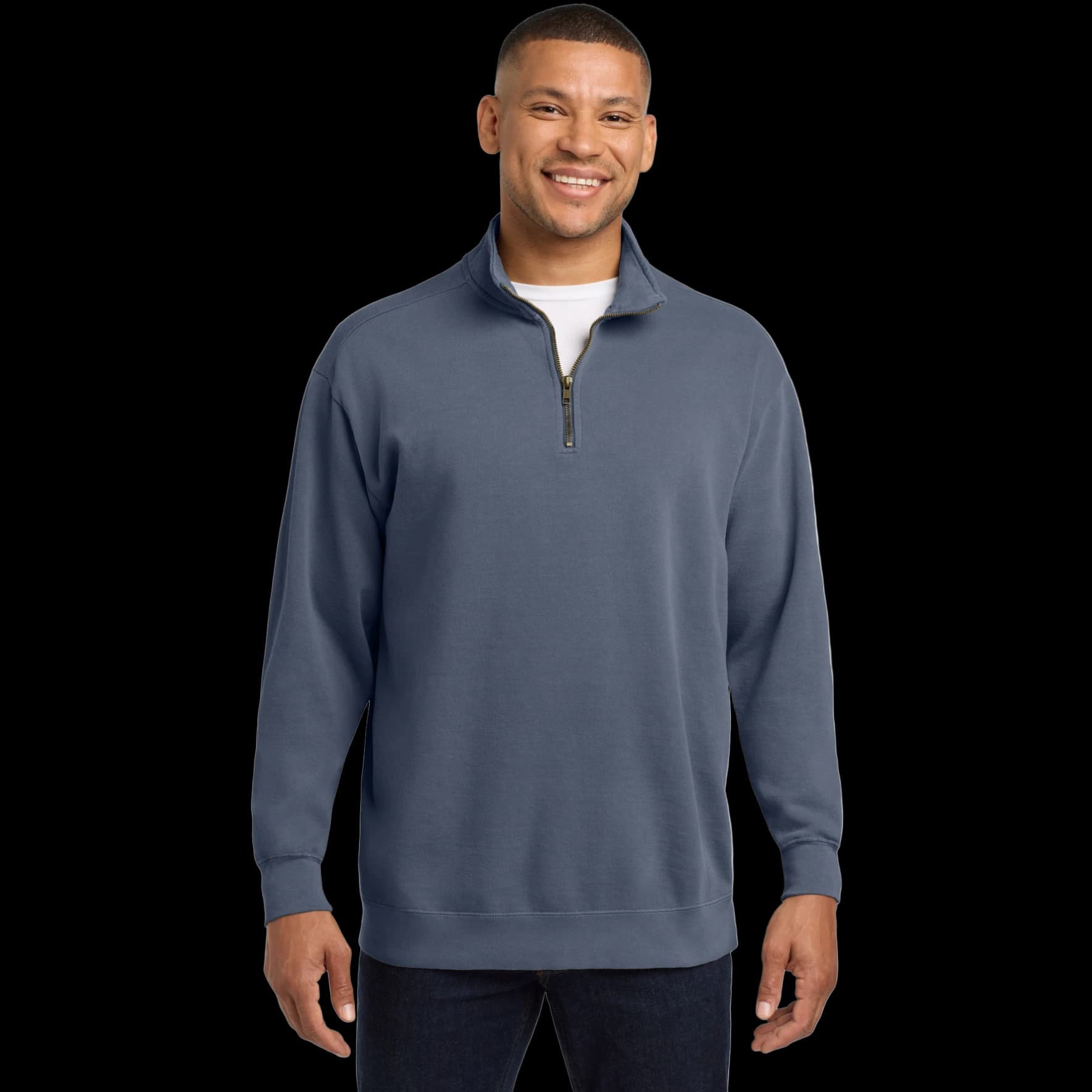 Ring Spun 1/4-Zip Sweatshirt.