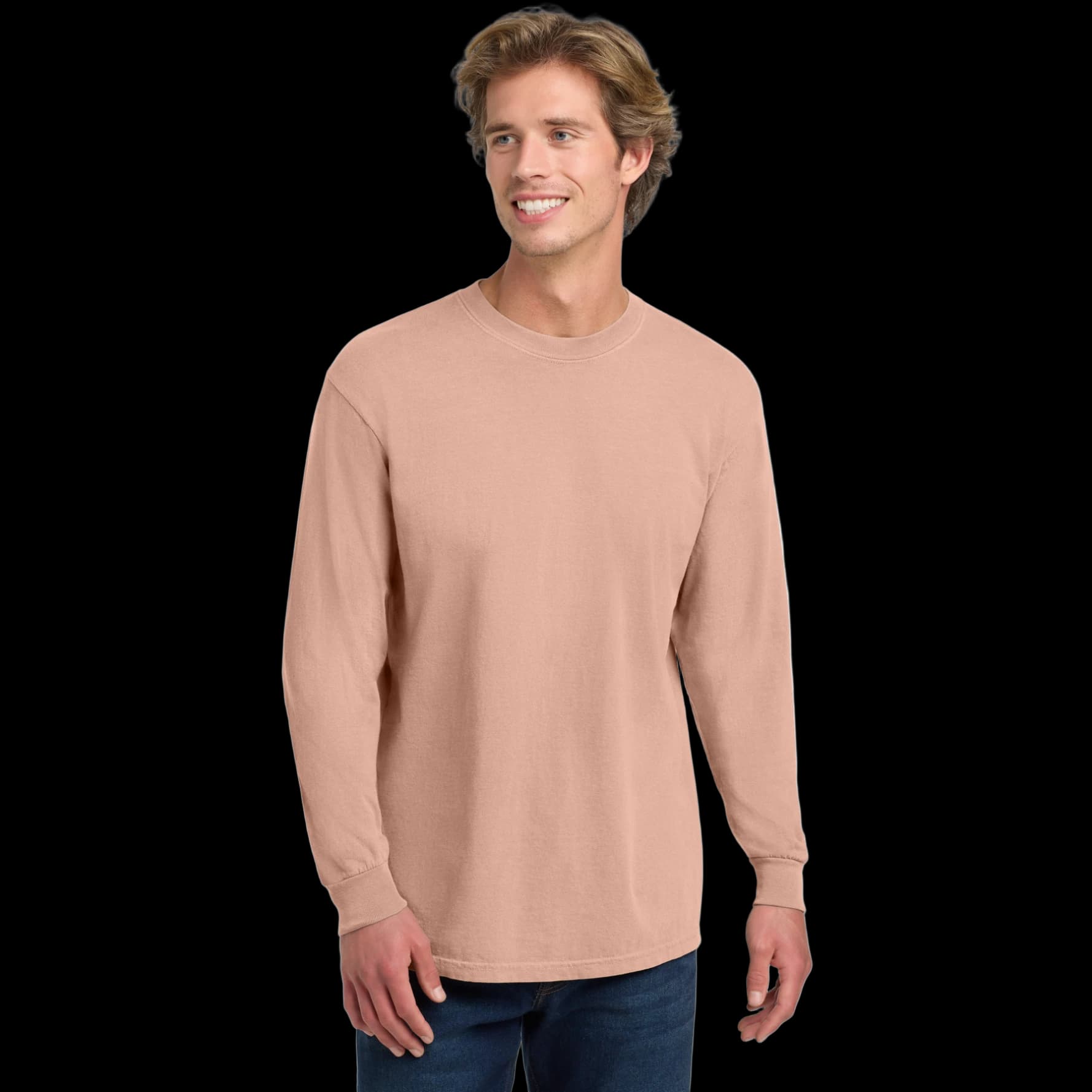 Heavyweight Ring Spun Long Sleeve Tee.