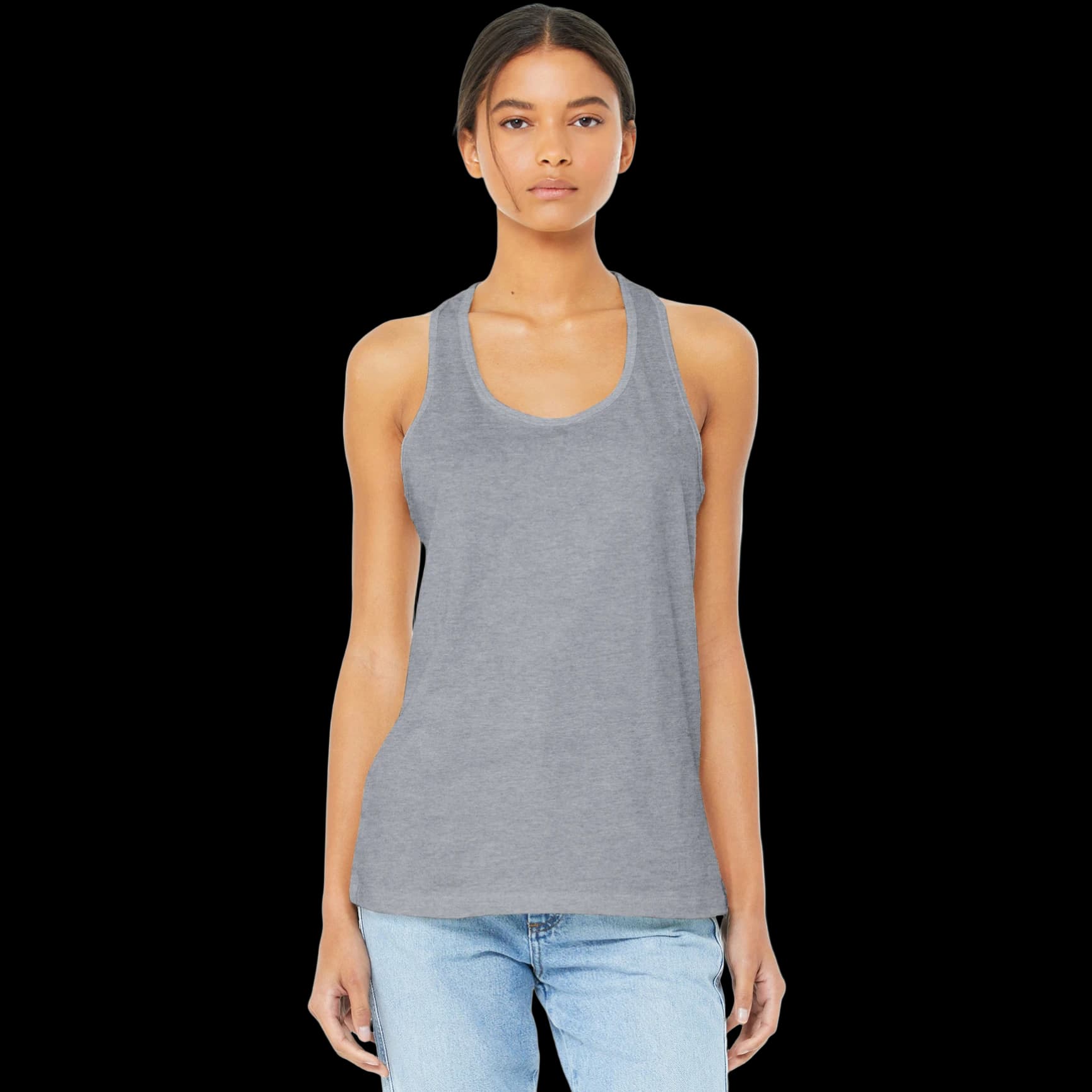 BELLA+CANVAS Women's Jersey Racerback Tank.