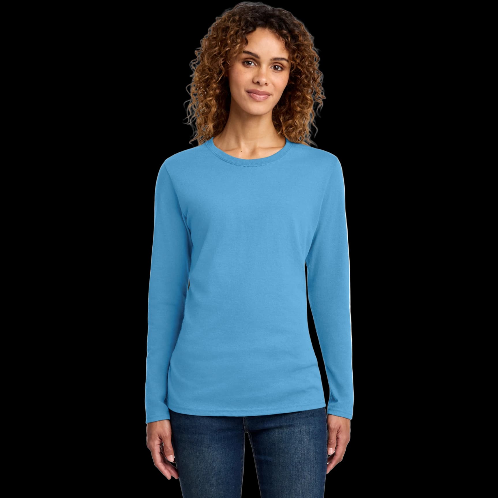 Women's Long Sleeve Core Cotton Tee.