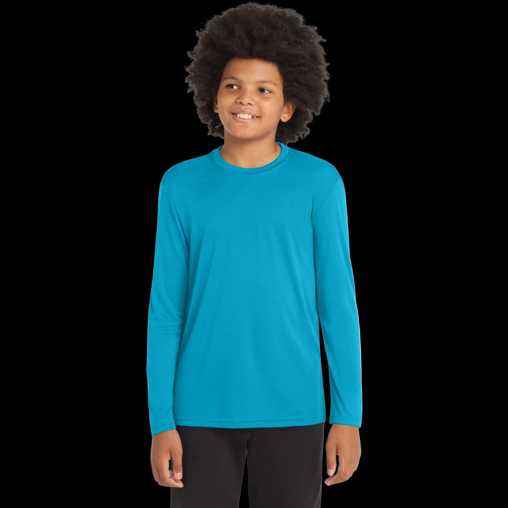 Youth Long Sleeve PosiCharge Competitor Tee.