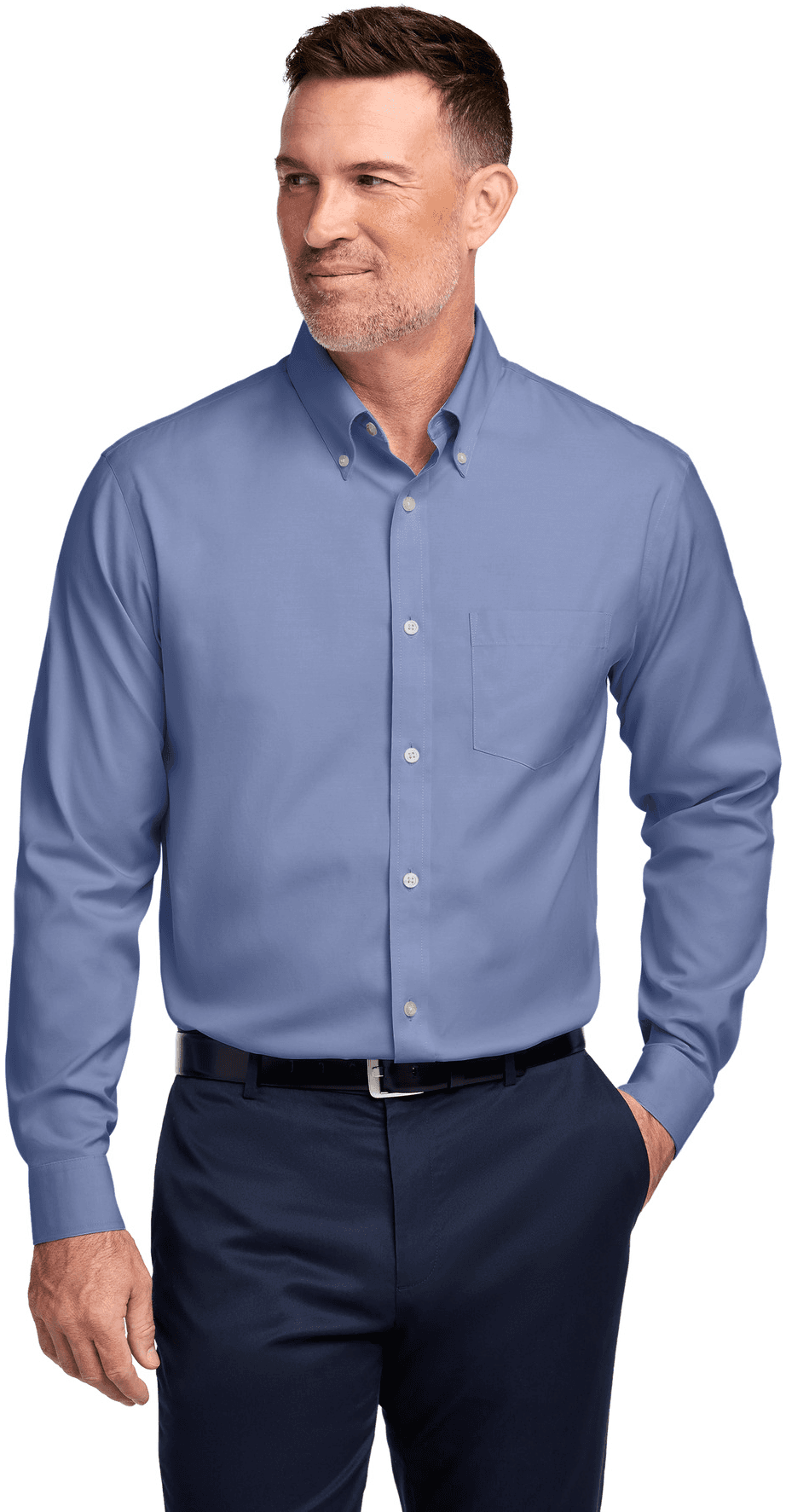 Wrinkle-Free Stretch Pinpoint Shirt