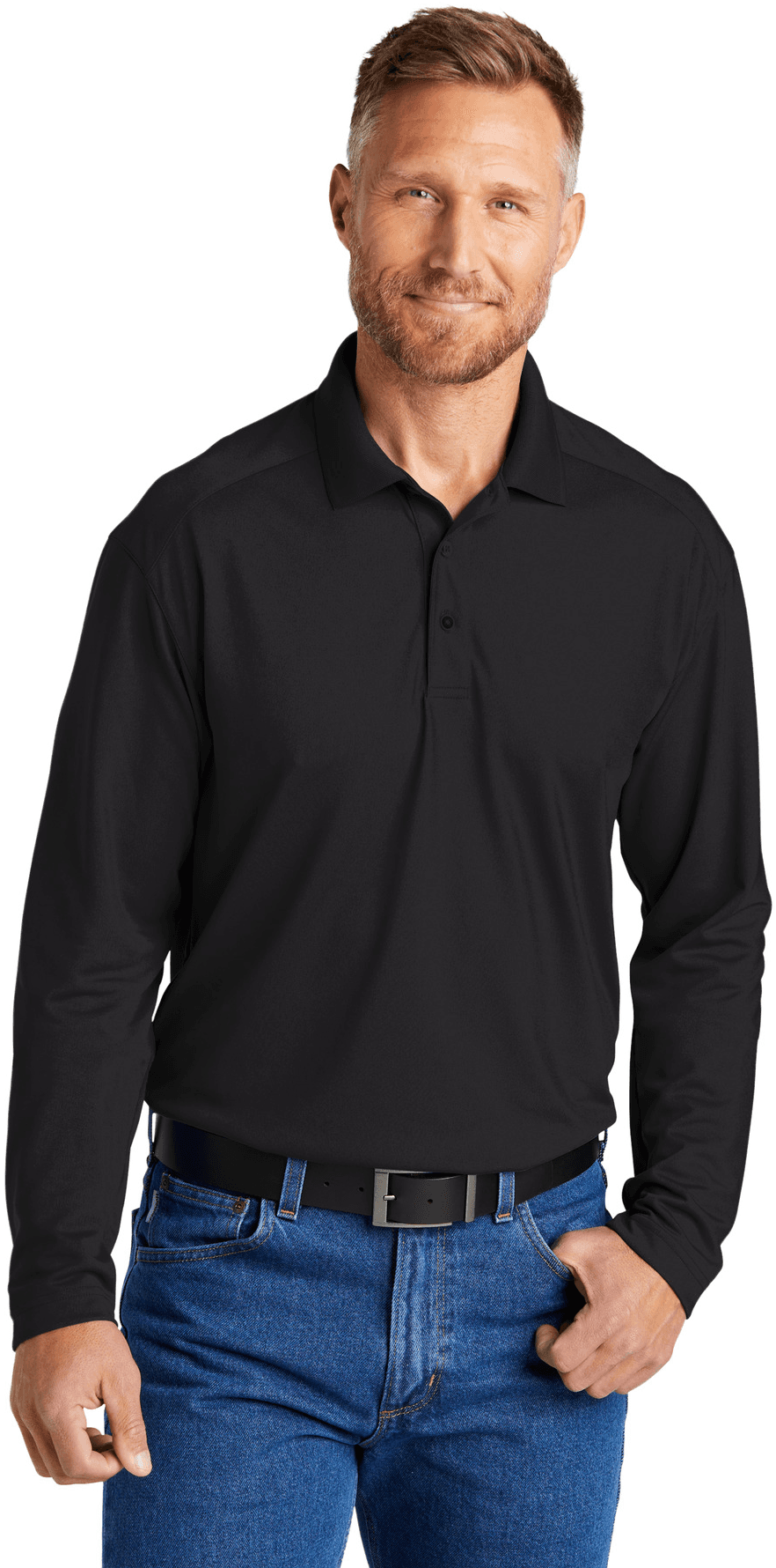 Select Lightweight Snag-Proof Long Sleeve Polo