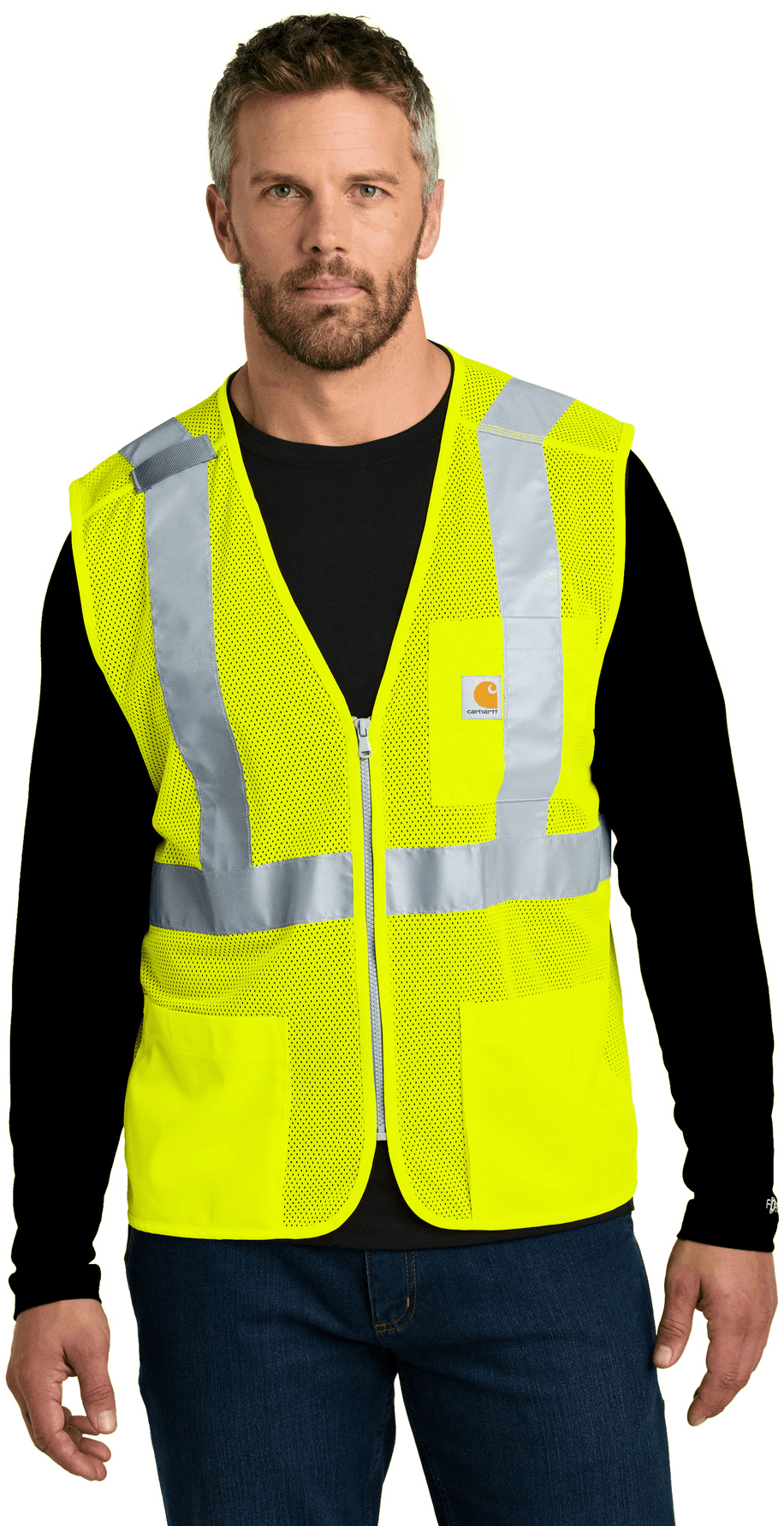 ANSI Class 2 Mesh Zip-Front Vest