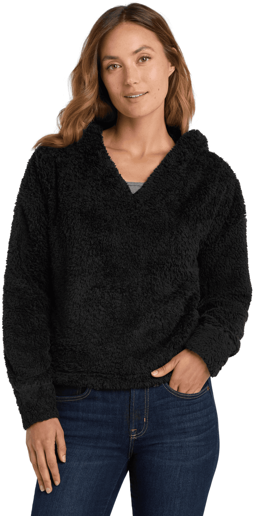 Women's Cozy Fleece Hoodie.