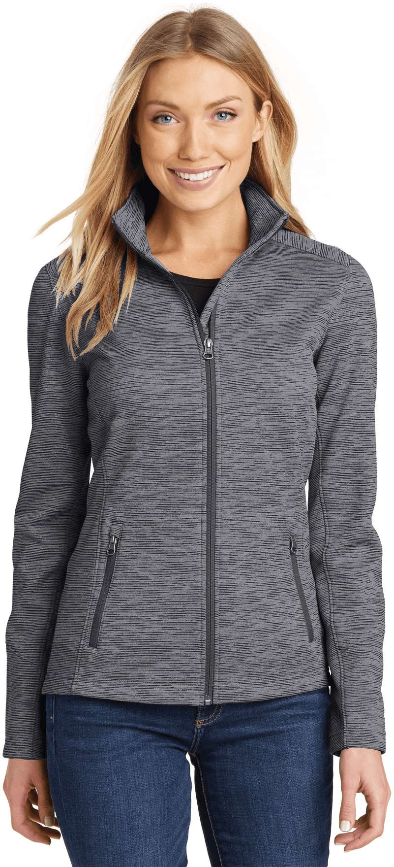 Women's Digi Stripe Fleece Jacket.