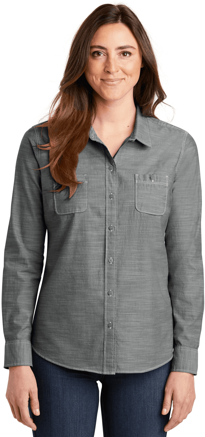 Women's Slub Chambray Shirt.