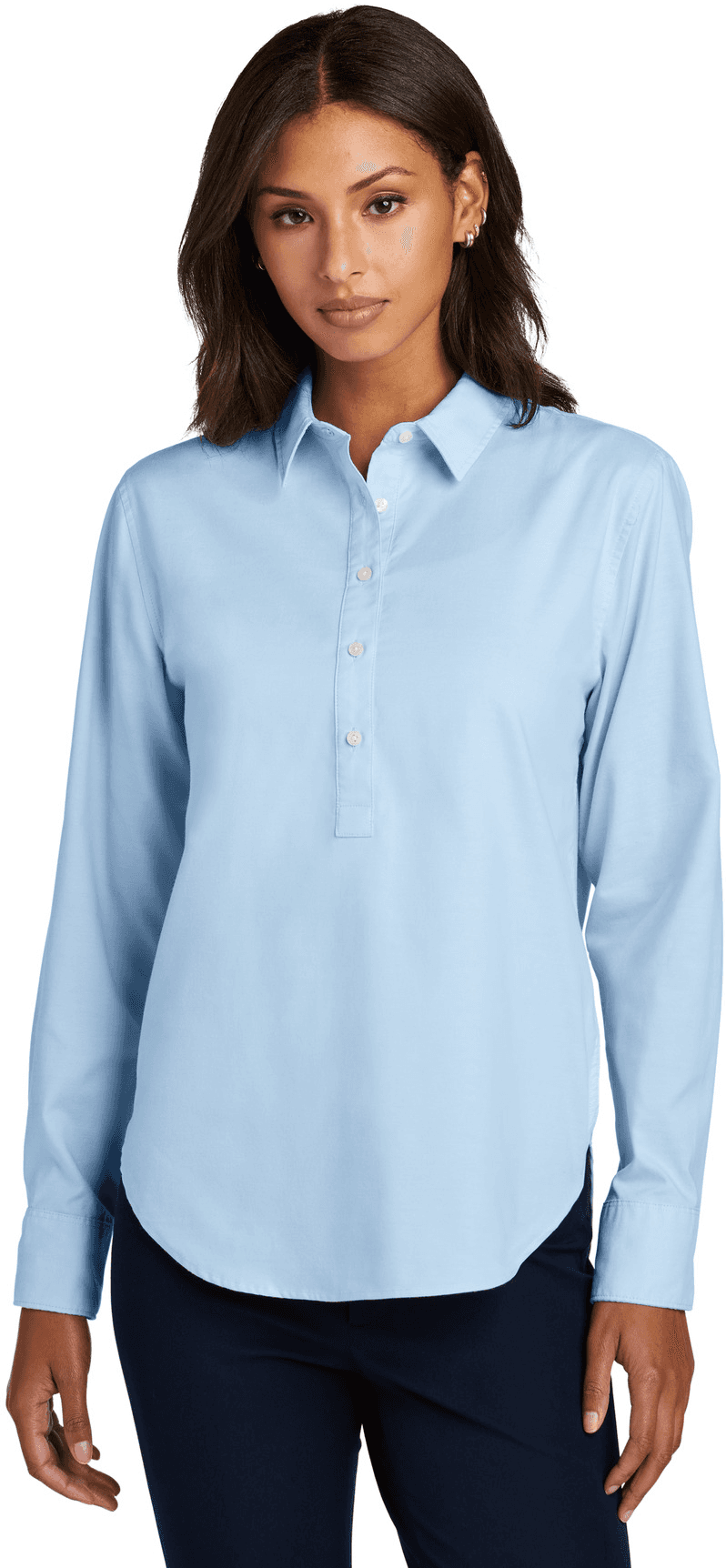 Women's Long Sleeve Modern Oxford Shirt