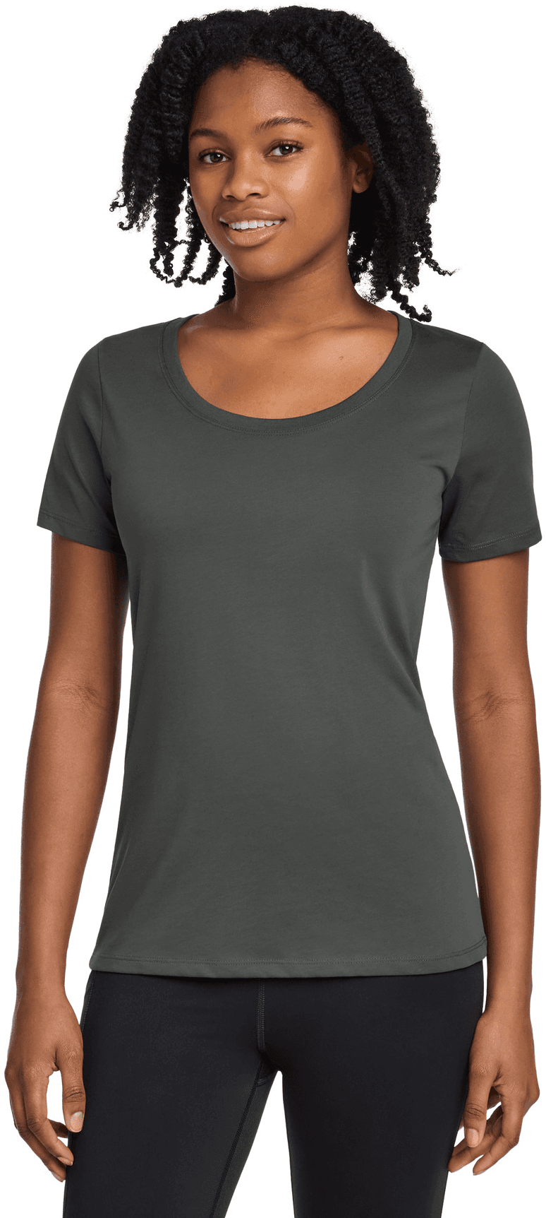 Women's Dri-FIT Cotton/Poly Scoop Neck Tee.