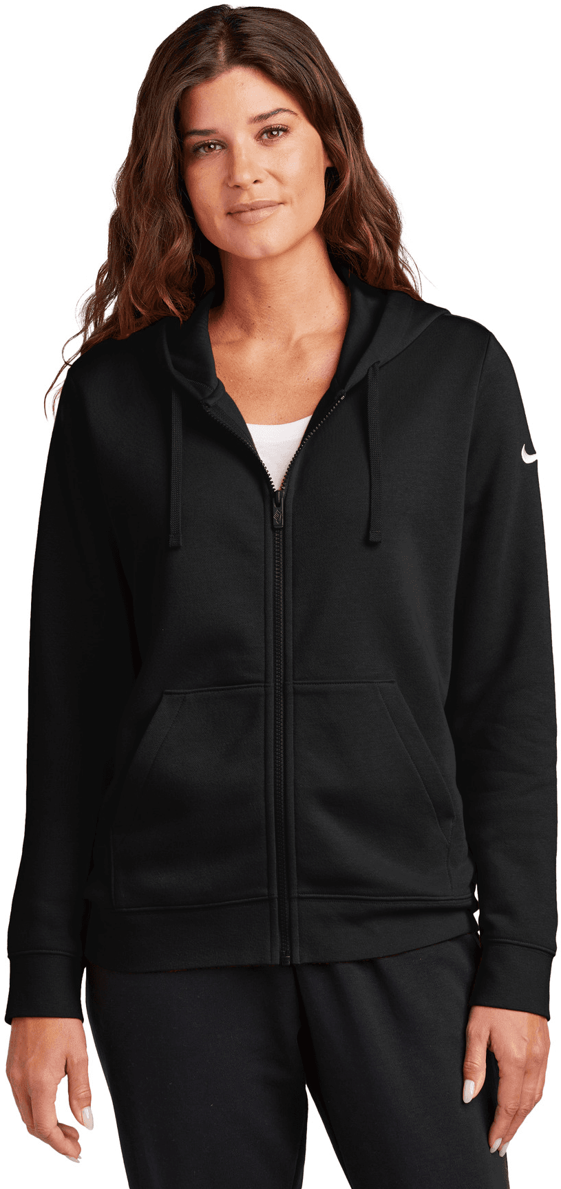 Women's Club Fleece Sleeve Swoosh Full-Zip Hoodie