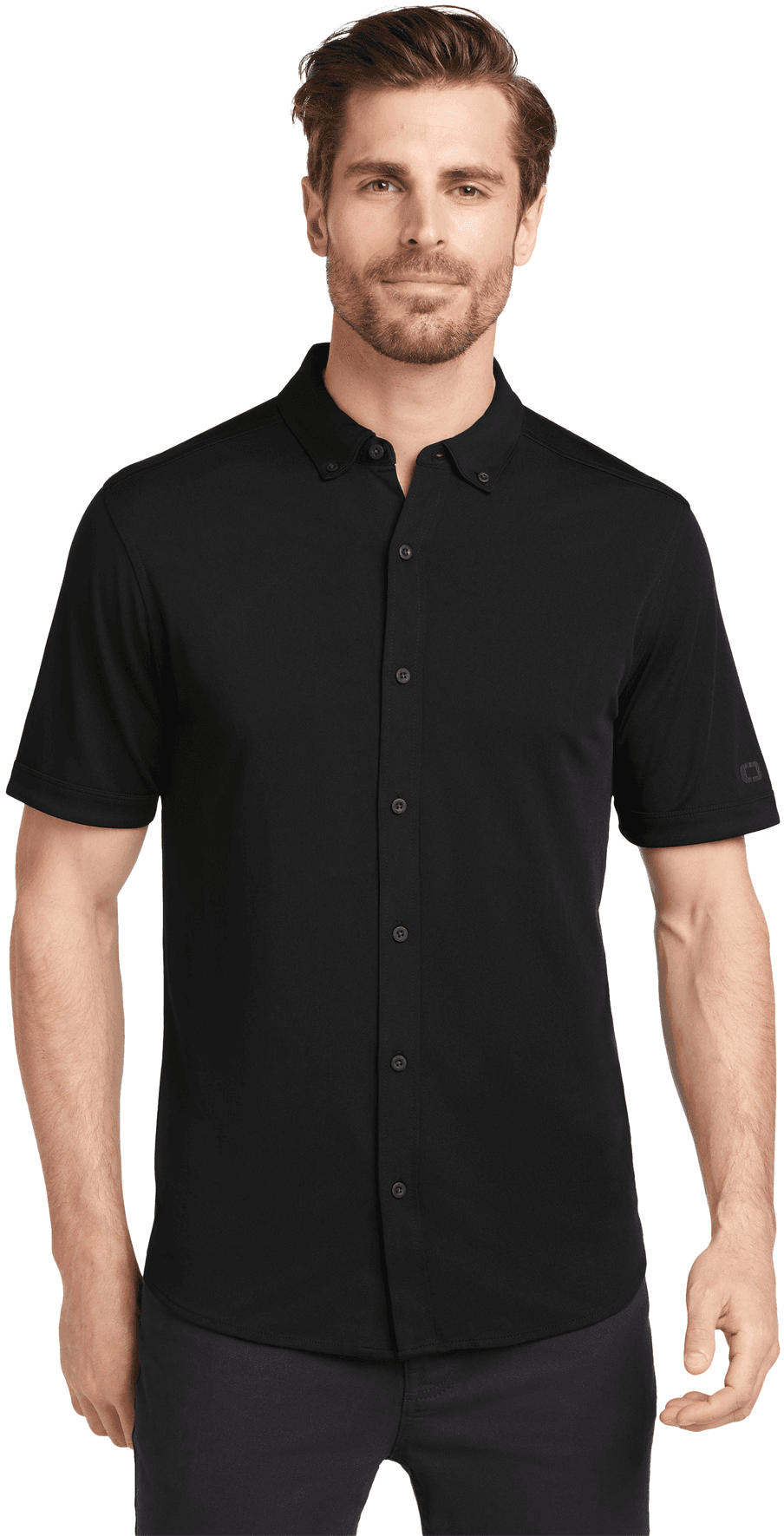 Gravitate Full-Button Polo.