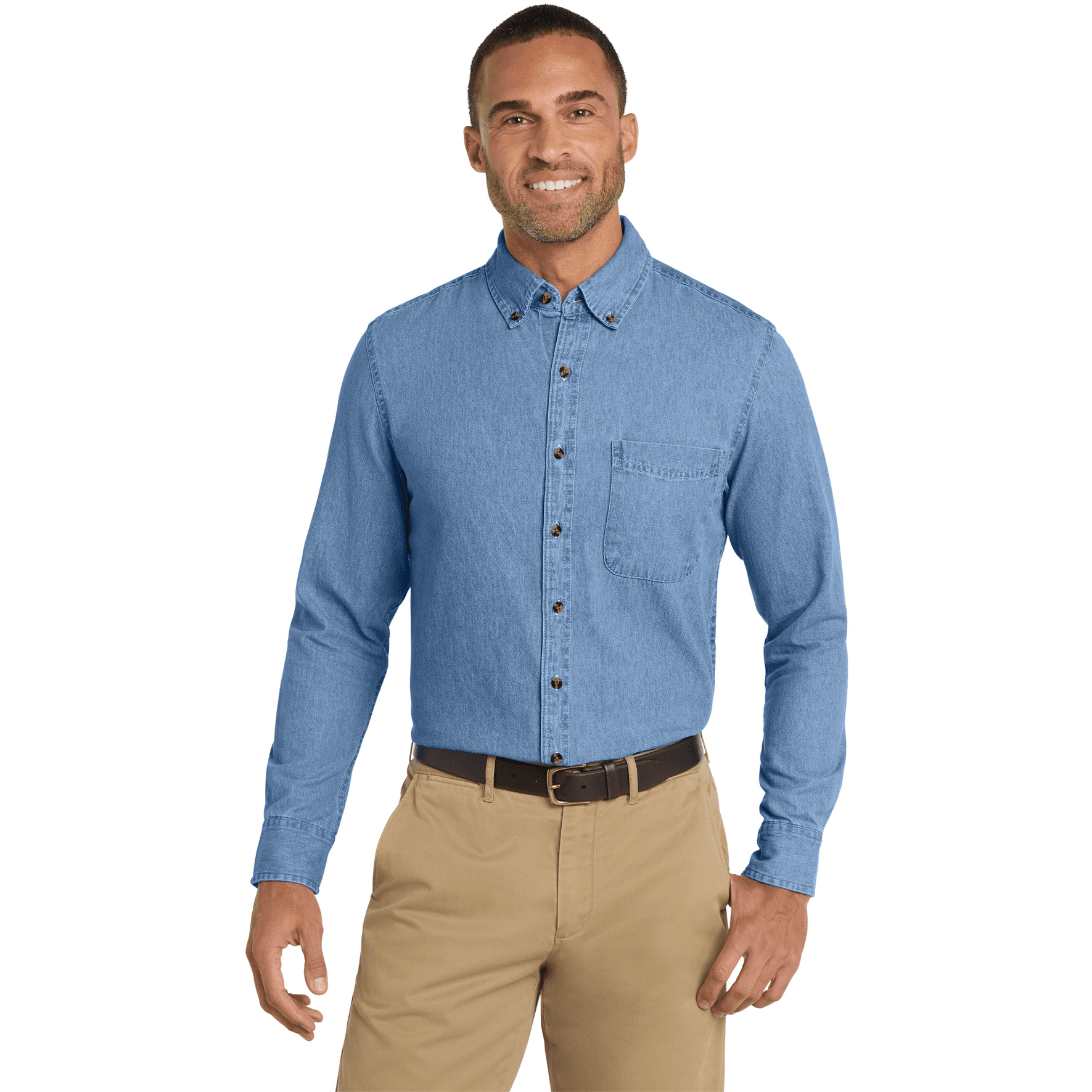Long Sleeve Value Denim Shirt.