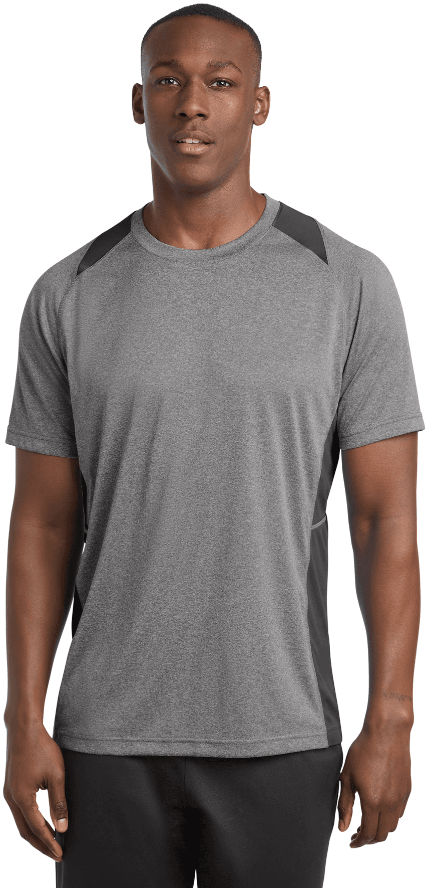 Heather Colorblock Contender Tee.
