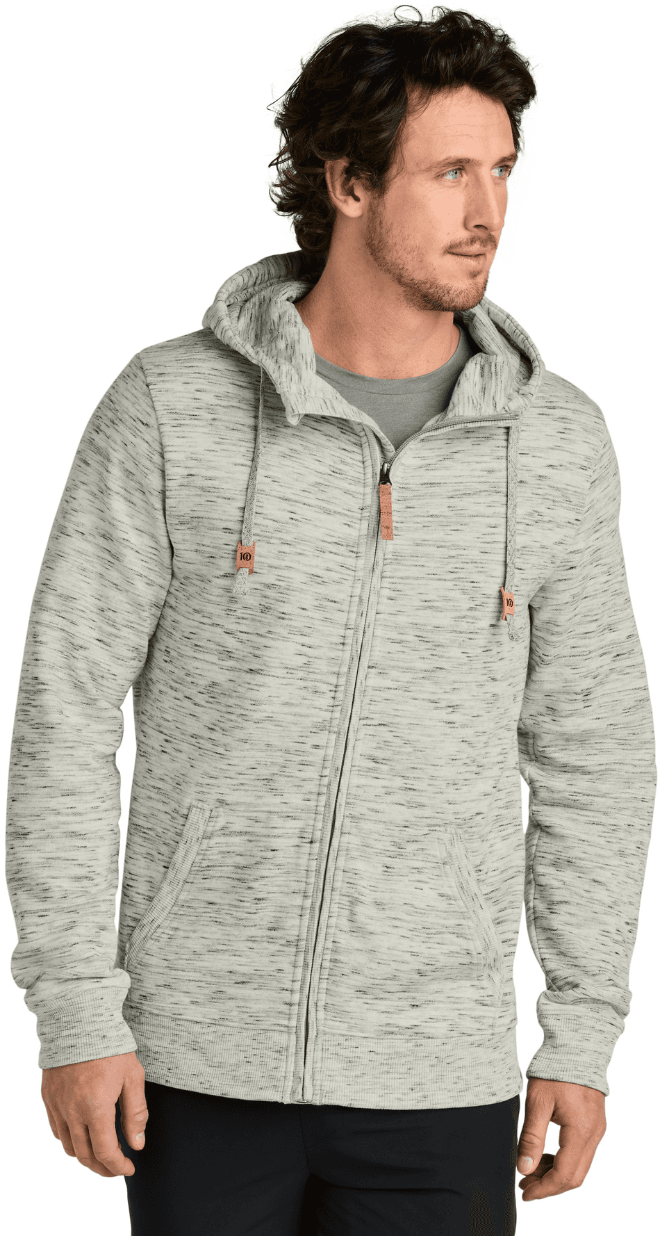 Space Dye Fleece Full-Zip Hoodie