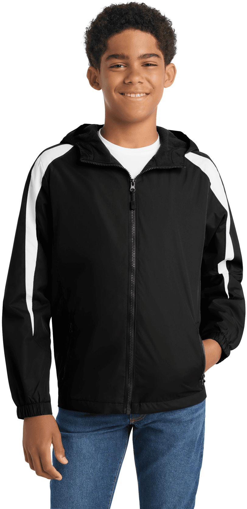 Youth Fleece-Lined Colorblock Jacket.